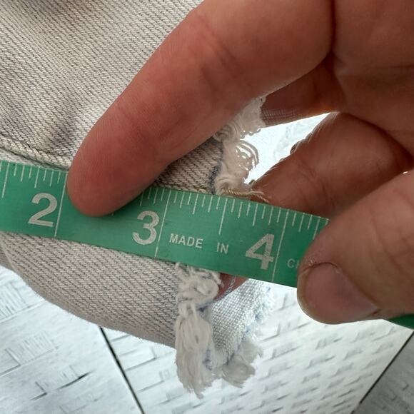 Ava & Viv Womens Shorts Cutoff high rise Midi Light Wash Pockets Western Plus Sz - Picture 12 of 13